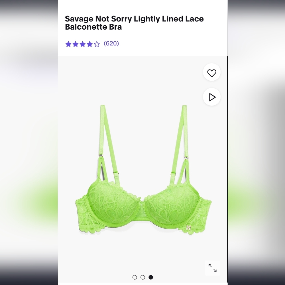 Sorry Not Sorry Savage X balconette bra